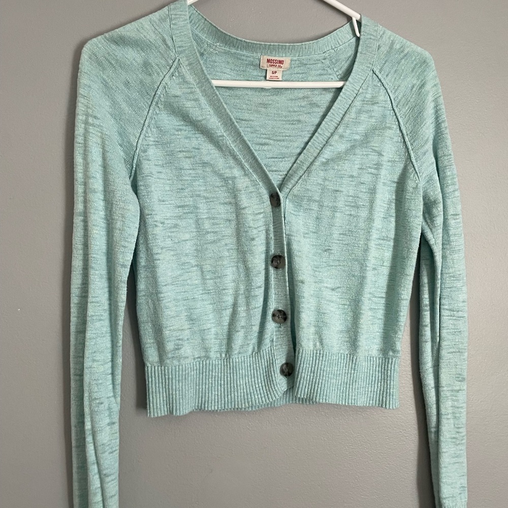 Mossimo cropped cardigan.
